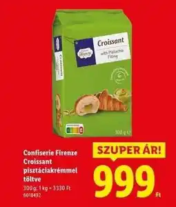 Lidl Confiserie Firenze Croissant pisztáciakrémmel töltve ajánlat