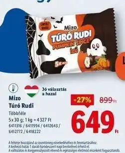 Lidl MIZO Túró Rudi ajánlat