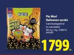 Lidl PEZ MAXI Halloween zacskó ajánlat