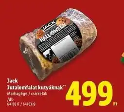 Lidl Jack Jutalomfalat kutyáknak ajánlat