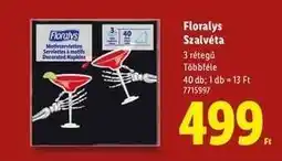 Lidl Florays Szalvéta ajánlat