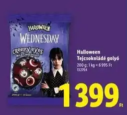 Lidl HALLOWEEN Tejcsokoládé golyó ajánlat