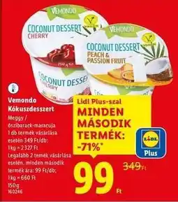 Lidl VEMONDO Kókuszdesszert ajánlat
