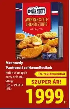 Lidl MCENNEDY Panírozott csirkemellcsíkok ajánlat