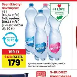 Interspar Szentkirályi ásványvíz ajánlat