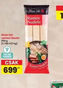 Interspar Shan'shi ramen tészta ajánlat