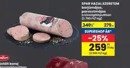 Interspar Spar Hazai Szeretem borjúmájas, parasztmájas ajánlat