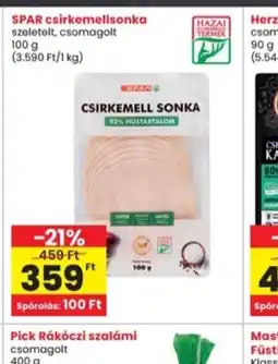 Interspar Spar Csirkemellsonka ajánlat