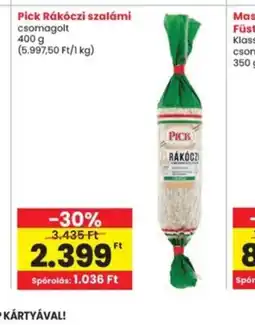 Interspar Pick Rákczi szalámi ajánlat