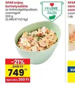 Interspar Spar enjoy. korhelysaláta ajánlat
