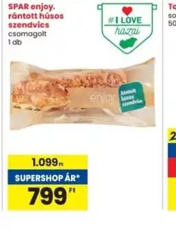 Interspar Spar Enjoy rántott húsos szendvics ajánlat