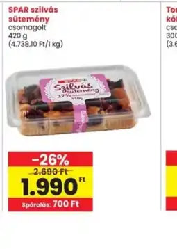 Interspar SPAR szilvás sütemény ajánlat