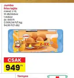 Interspar Jumbo friss tojás ajánlat