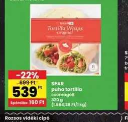 Interspar Spar puha tortilla ajánlat