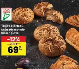 Interspar Teljes kiőrlésű császárzsemle ajánlat