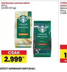 Interspar Starbucks szemes kávé ajánlat