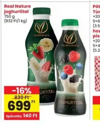 Interspar Real Nature Joghurtital ajánlat