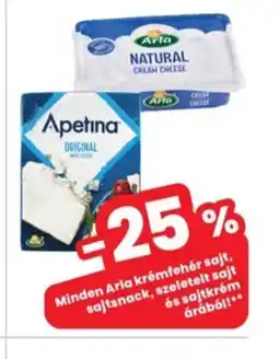 Interspar Minden Arla krémfehér sajt, szeletelt sajt, sajtsnack és sajtkrém árábl! ajánlat