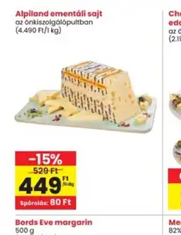 Interspar Alpiland ementáli sajt ajánlat