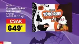 Interspar Mizo Pumpkin Spice ízű túr rudi ajánlat
