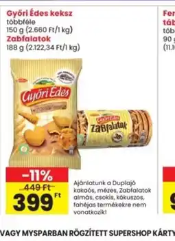 Interspar Győri Édes keksz ajánlat