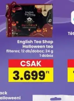 Interspar English Tea Shop Halloween tea ajánlat