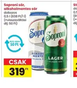 Interspar Soproni sör ajánlat