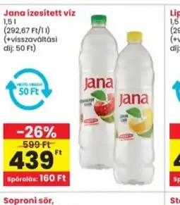 Interspar Jana ízesített víz ajánlat