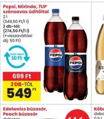 Interspar Pepsi, Mirinda, 7UP szénsavas üdítőital ajánlat