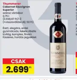 Interspar Thummerer Cabernet Sauvignon Superior ajánlat