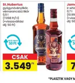 Interspar St. Hubertus gygynövénylikőr ajánlat