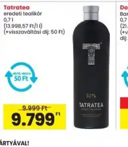Interspar Tatratea eredeti tealikőr ajánlat