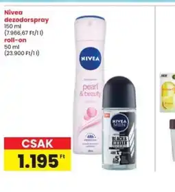 Interspar Nivea dezodorspray / roll-on ajánlat