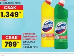 Interspar Domestos fertőtlenítő tisztítszer ajánlat