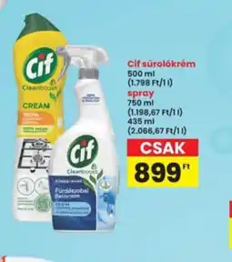 Interspar Cif súrolkrém ajánlat