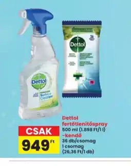 Interspar Dettol fertőtlenítőspray ajánlat
