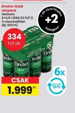 Interspar Dreher Gold sörpack ajánlat