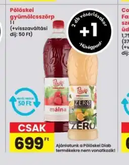 Interspar Pölöskei gyümölcsszörp ajánlat