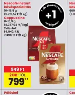 Interspar Nescafé instant kávéspecialitás ajánlat
