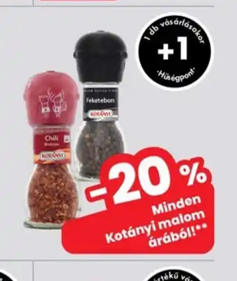 Interspar Kotányi malom ajánlat