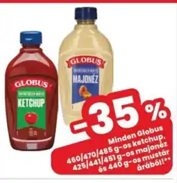 Interspar Globus ketchup, 460/470/485 g-os ketchup, majonéz, mustár ajánlat