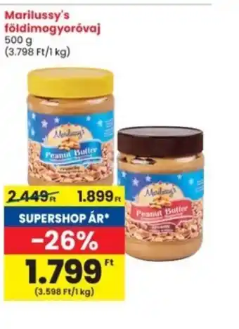 Interspar Marilussy's földimogyoróvaj ajánlat