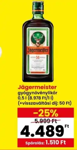 Interspar Jägermeister gyógynövénylikör ajánlat