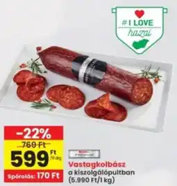 Interspar Vastagkolbász ajánlat