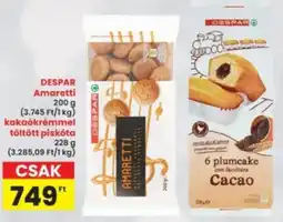 Interspar DESPAR Amaretti, kakaókrémmel töltött piskóta ajánlat
