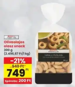 Interspar Olívaolajos olasz snack ajánlat