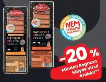 Interspar Regnum Kölyök virsli ajánlat