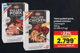 Interspar Tann pulled pork, pulled chicken ajánlat