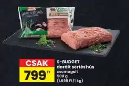 Interspar S-BUDGET darált sertéshús ajánlat