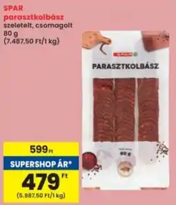 Interspar SPAR parasztkolbász ajánlat